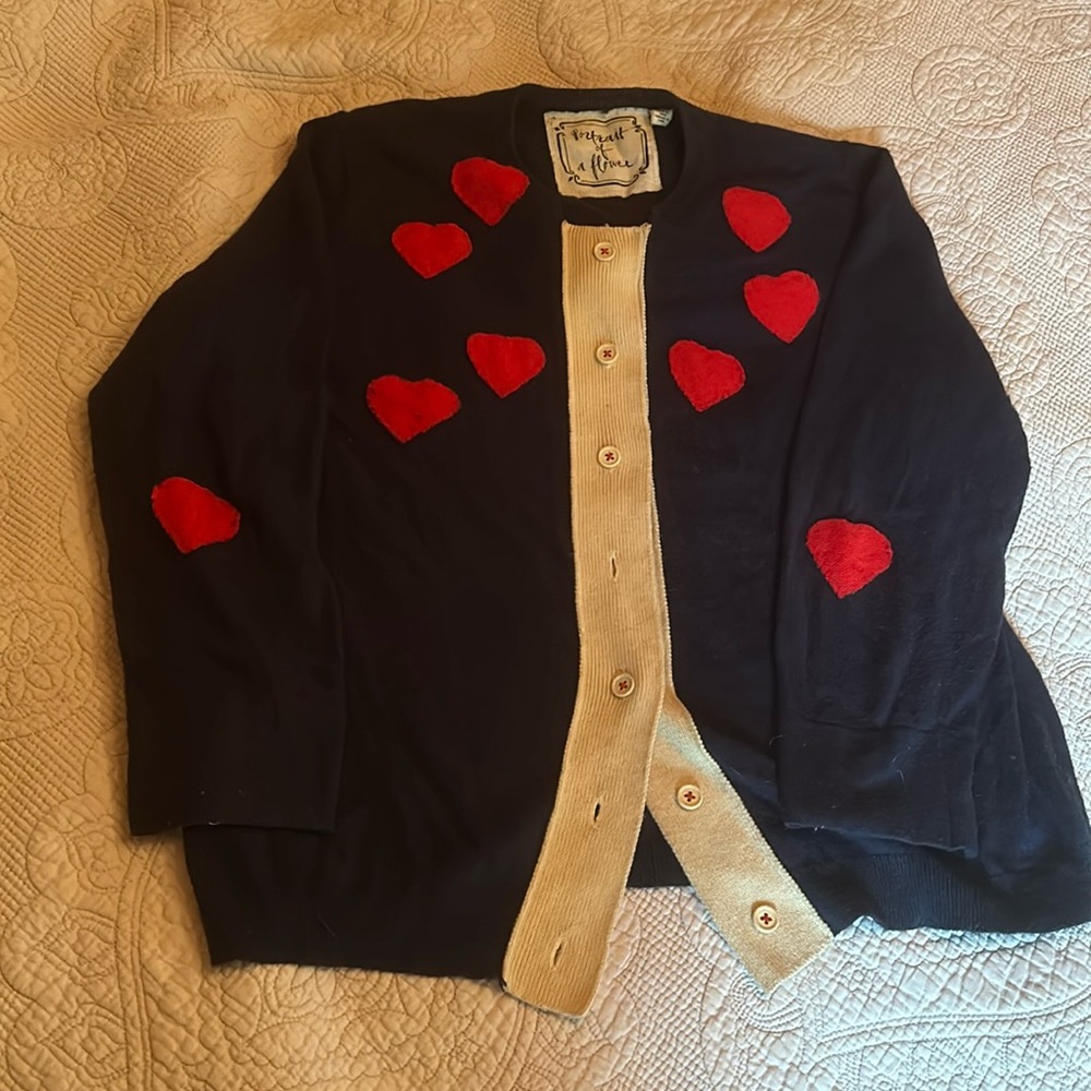 Cardigan with heart detail xl